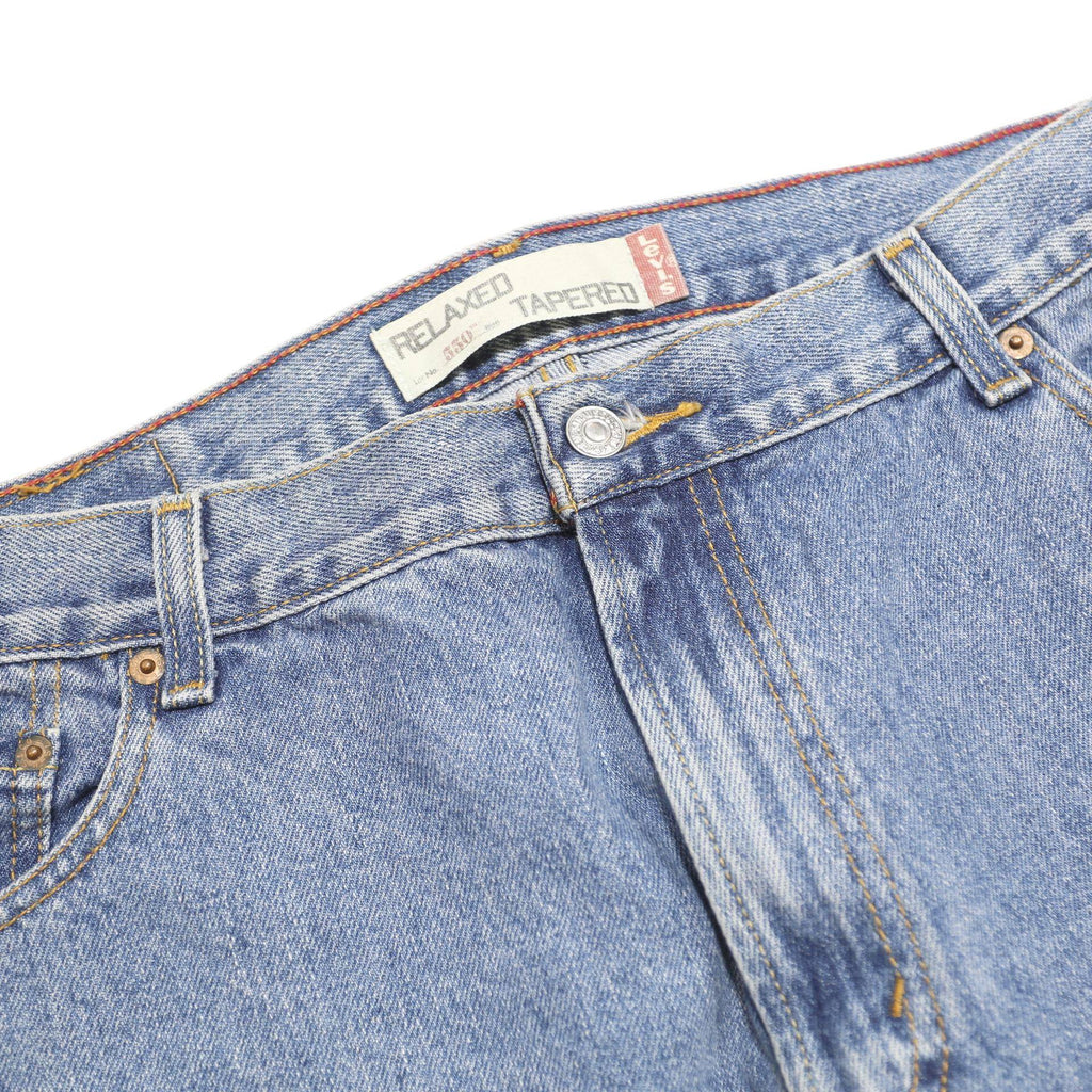 LEVI'S 550 Tapered Womens Jeans Blue Relaxed Tapered Denim W34 L30 Classic Fit