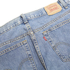 LEVI'S 550 Tapered Womens Jeans Blue Relaxed Tapered Denim W34 L30 Classic Fit