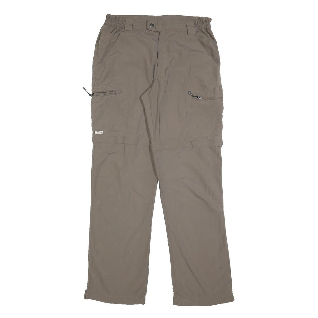 BRUGI Mens Regular Fit Beige Zip Trousers W30 L32 Casual Outdoor Lightweight