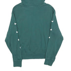 NIKE Womens Teal Hoodie S Cotton Blend Pullover Sweatshirt Nike Swoosh Logo