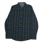 WOOLRICH Mens Blue & Green Check Shirt M Cotton Casual Classic Button Collar
