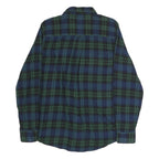 WOOLRICH Mens Blue & Green Check Shirt M Cotton Casual Classic Button Collar