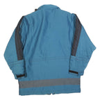 NEVADA Womens Blue & Grey Zip Jacket S Polyester Blend Plain Outdoor Warm