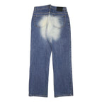 REJECT Mens Regular Fit Straight Leg Denim Medium Blue Wash Jeans W30 L30 Cotton