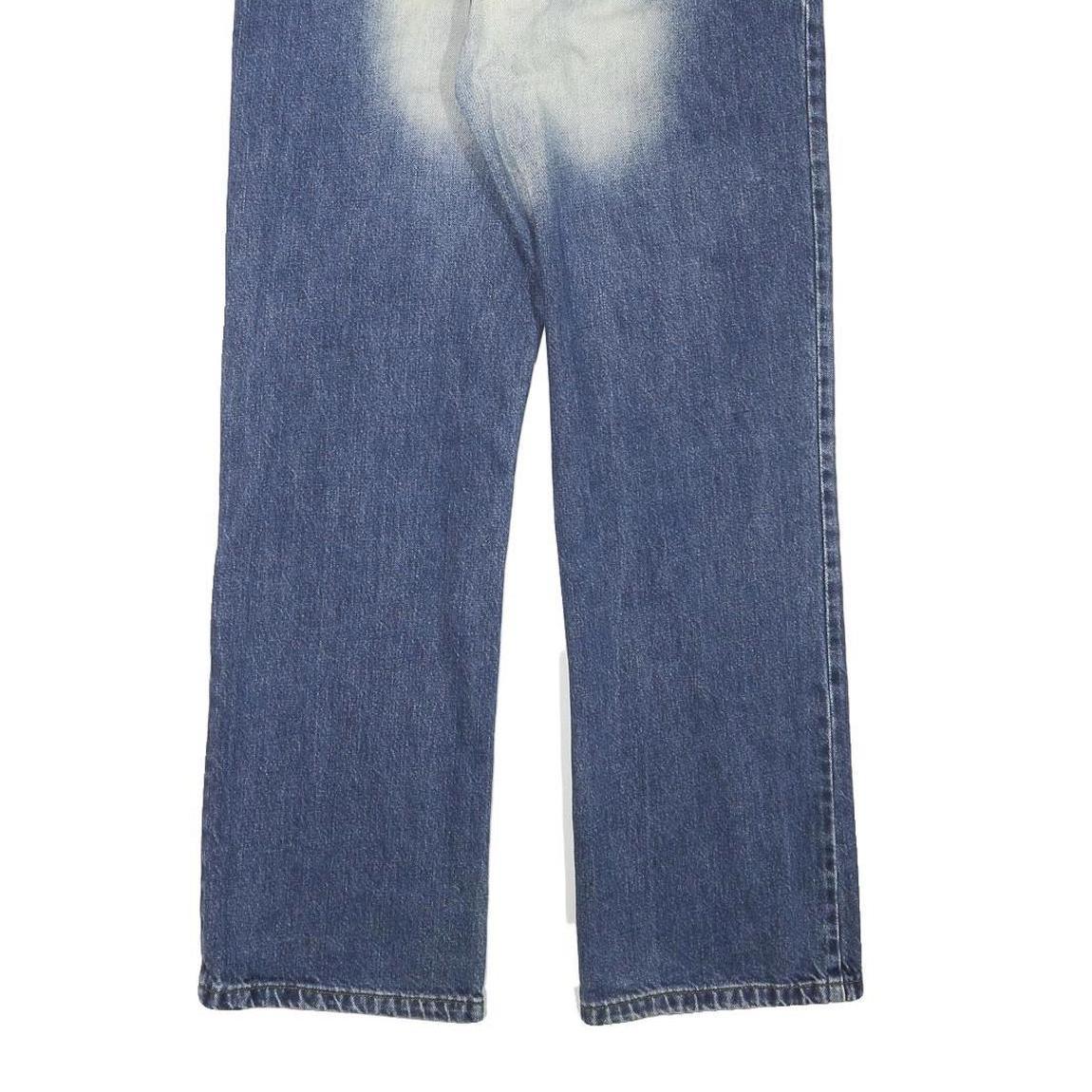 REJECT Mens Regular Fit Straight Leg Denim Medium Blue Wash Jeans W30 L30 Cotton