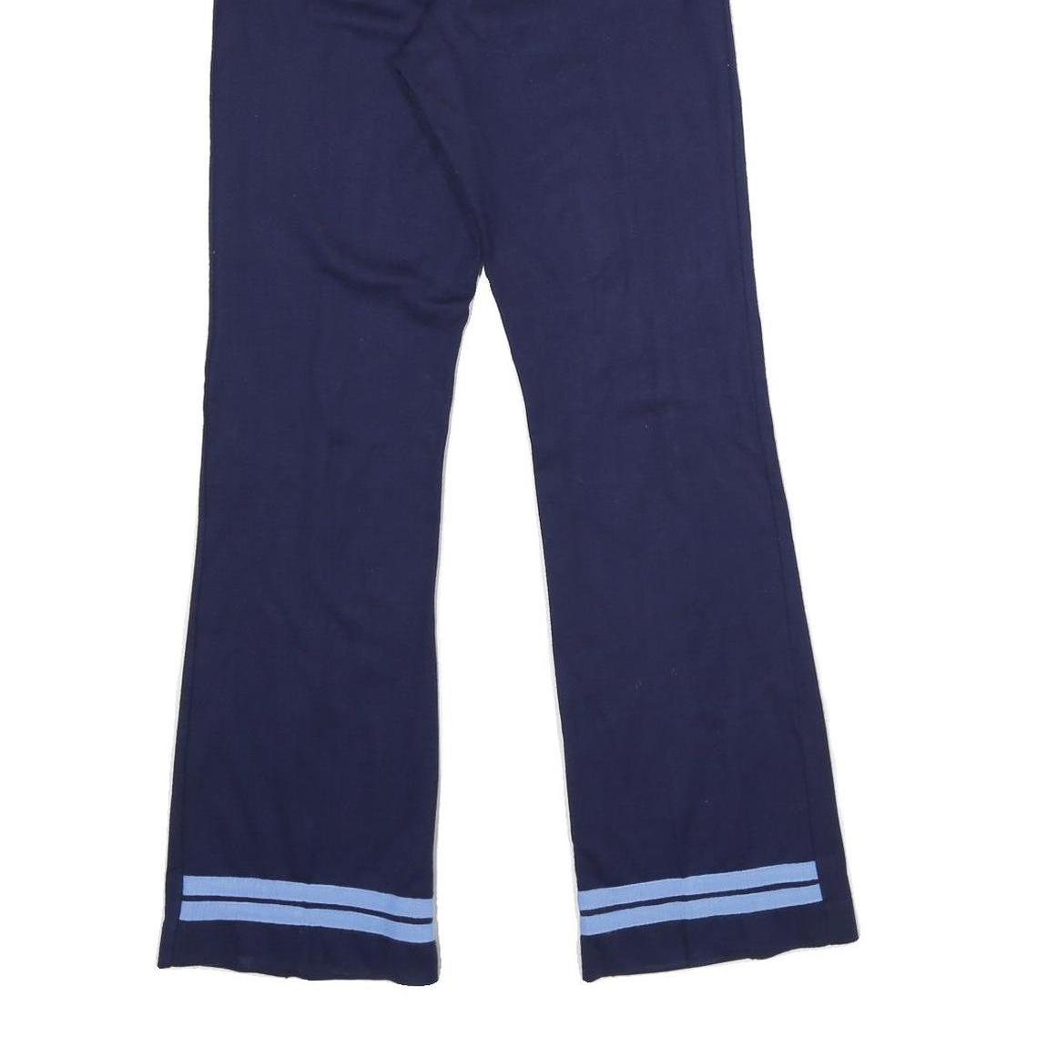 SERGIO TACCHINI Womens Joggers Navy & Light Blue S W22 L32 Wool Blend Relaxed