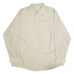VAN HEUSEN Mens Plain Shirt Beige Long Sleeve XL