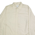 VAN HEUSEN Mens Plain Shirt Beige Long Sleeve XL