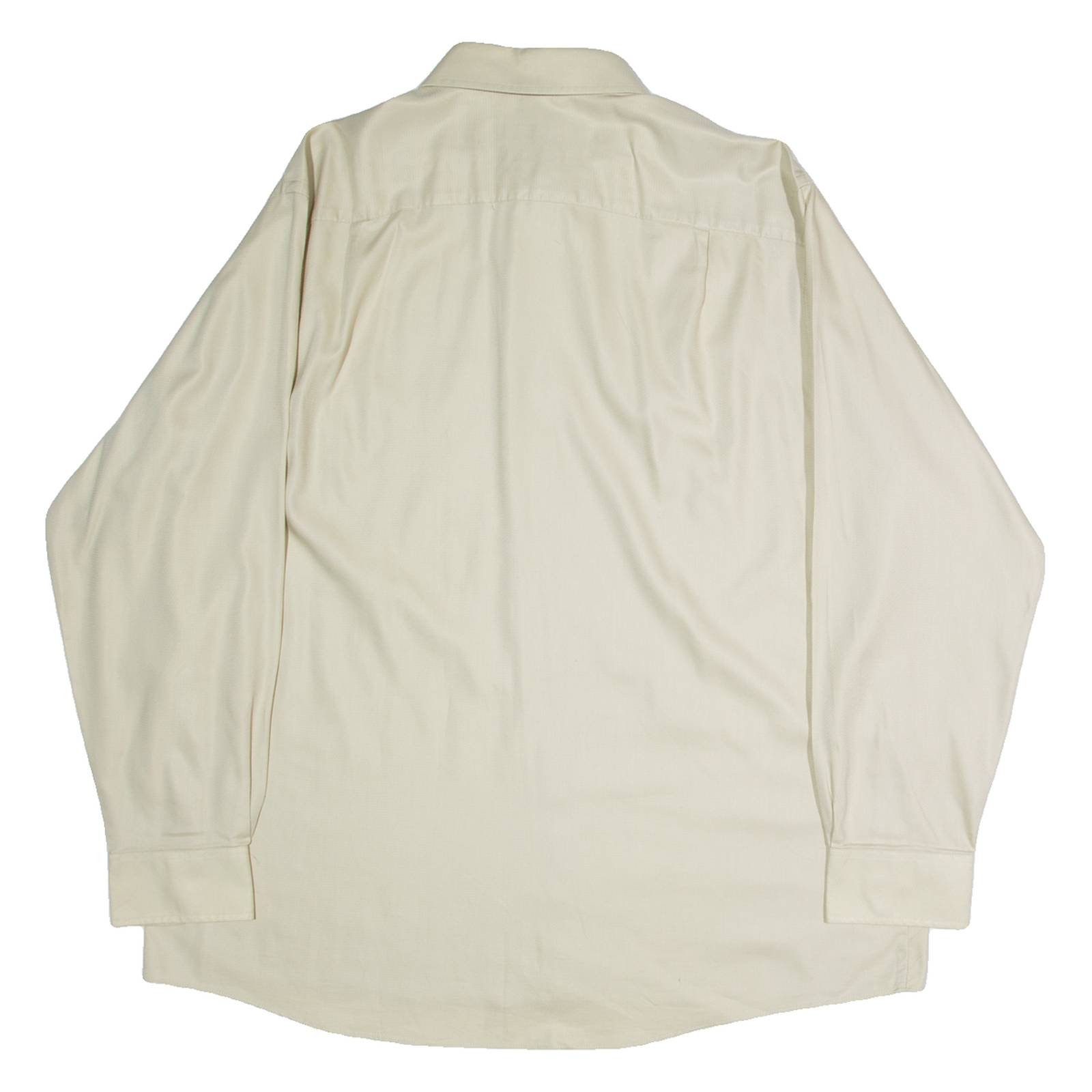 VAN HEUSEN Mens Plain Shirt Beige Long Sleeve XL