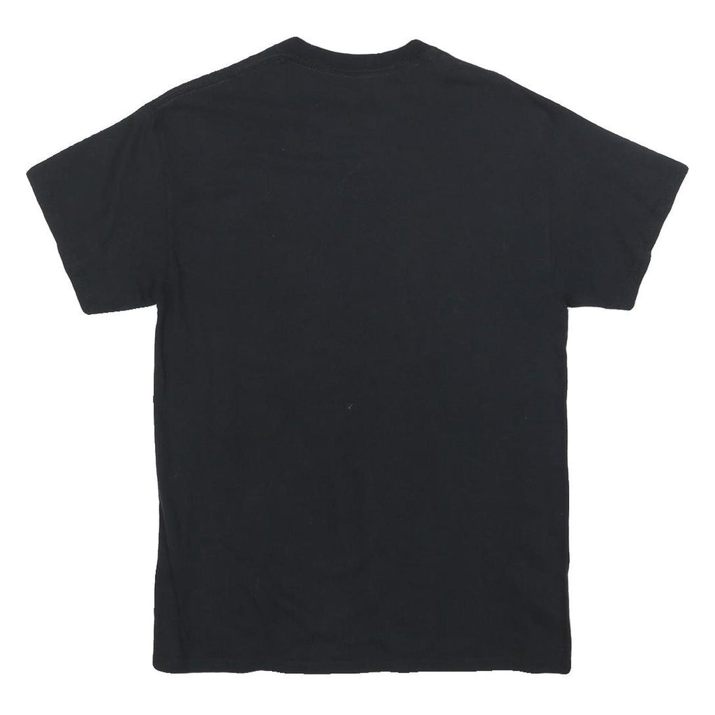 POETIC JUSTICE Mens Black Graphic T-Shirt M Short Sleeve Crew Neck Streetwear