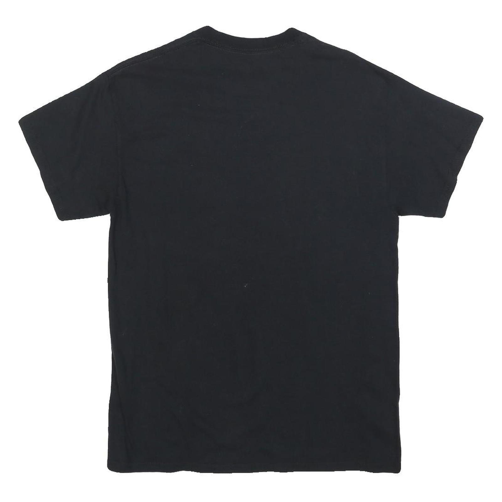POETIC JUSTICE Mens Black Graphic T-Shirt M Short Sleeve Crew Neck Streetwear