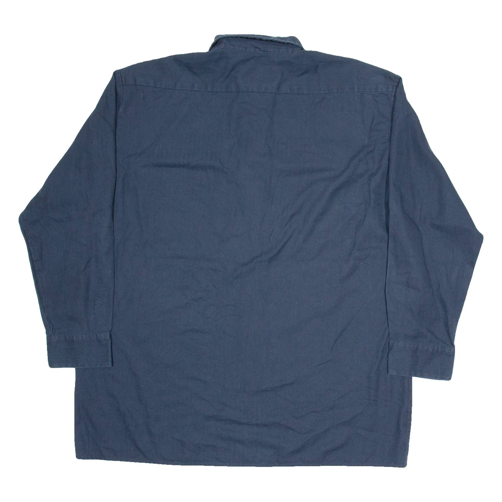 DICKIES Mens Worker Shirt Blue Long Sleeve XL