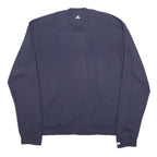 ADIDAS Mens Navy Blue Zip Jacket Acrylic XL Plain Sportswear Casual Track Top
