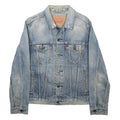 LEVI'S Mens Blue Denim Jacket S Cotton Button Plain Classic Casual Stylish