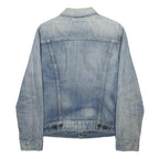 LEVI'S Mens Blue Denim Jacket S Cotton Button Plain Classic Casual Stylish