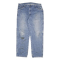 DICKIES Mens Jeans Blue Relaxed Straight Denim Medium W40 L32 Workwear Zip