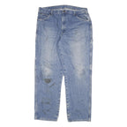 DICKIES Mens Jeans Blue Relaxed Straight Denim Medium W40 L32 Workwear Zip