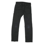 LEVI'S 513 Mens Black Slim Skinny Denim W29 L28 Zip Cotton Blend Slim Fit Jeans