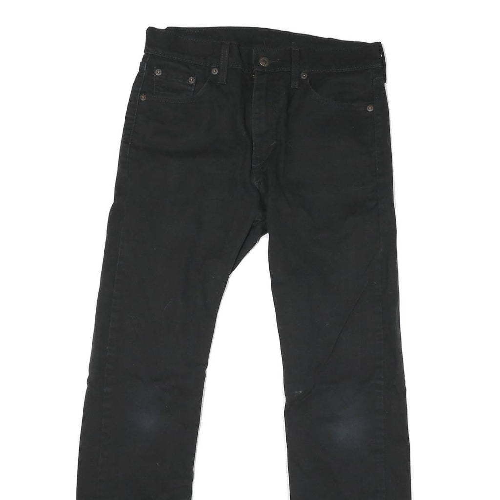 LEVI'S 513 Mens Black Slim Skinny Denim W29 L28 Zip Cotton Blend Slim Fit Jeans