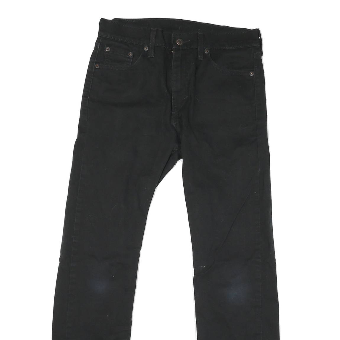 LEVI'S 513 Mens Black Slim Skinny Denim W29 L28 Zip Cotton Blend Slim Fit Jeans