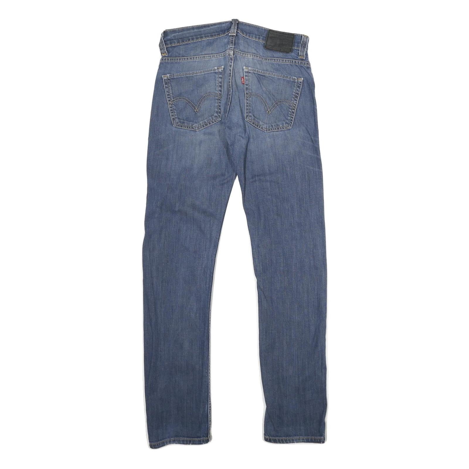 LEVI'S 511 Slim Mens Jeans Blue Slim Skinny Denim Medium W30 L32 Classic Zip