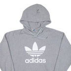 ADIDAS Womens Grey Hoodie UK 18