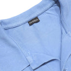KAPPA Mens Blue Long Sleeve Plain S Cotton Polo Shirt Classic Fit Casual
