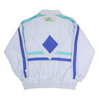 LESKI SPORTSWEAR Mens Light Blue & Blue & Turquoise Sportswear Jacket L