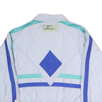 LESKI SPORTSWEAR Mens Light Blue & Blue & Turquoise Sportswear Jacket L