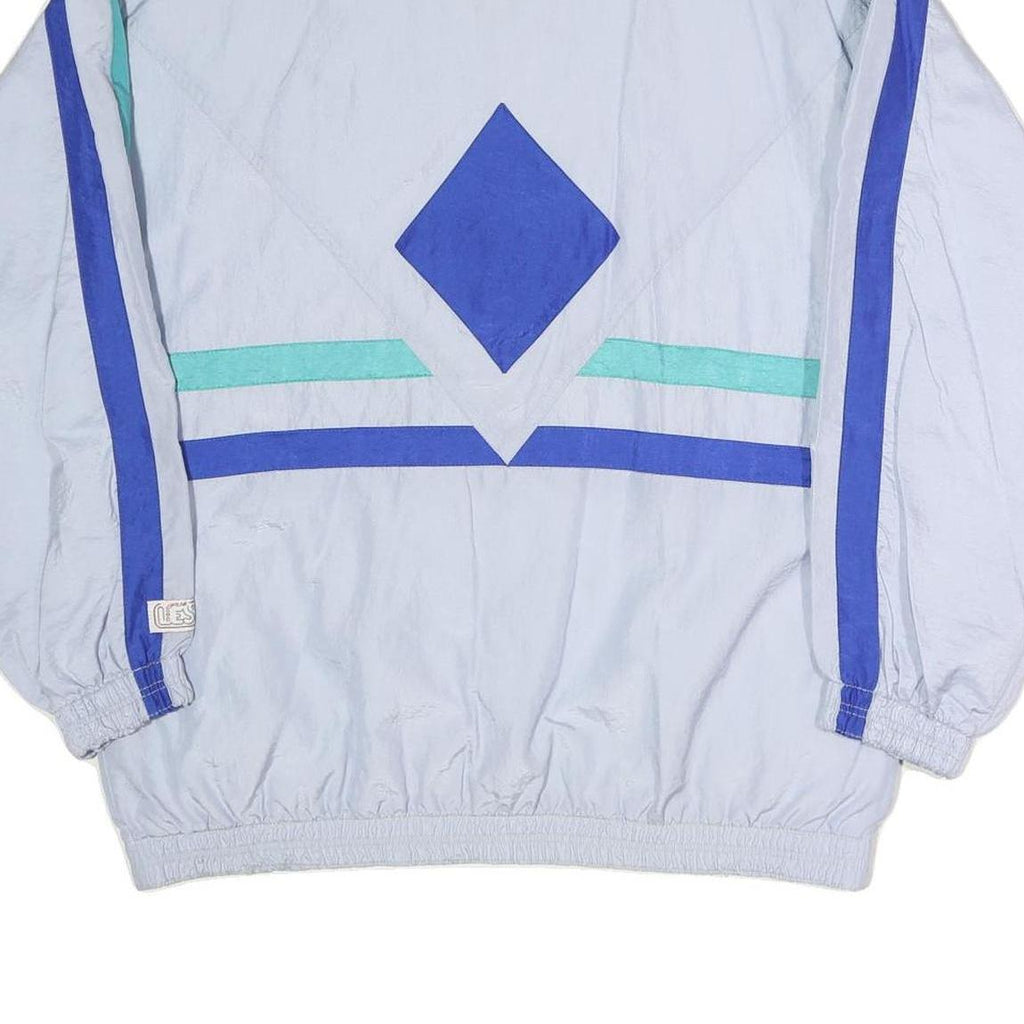 LESKI SPORTSWEAR Mens Light Blue & Blue & Turquoise Sportswear Jacket L