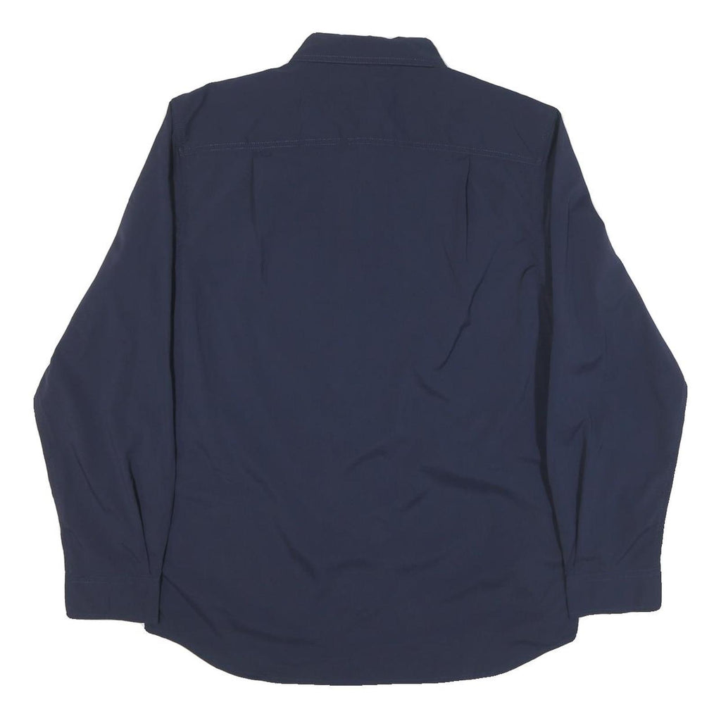 CARHARTT Mens Blue Workwear Shirt M Think Big Northwest Logo Brandon Embroidery
