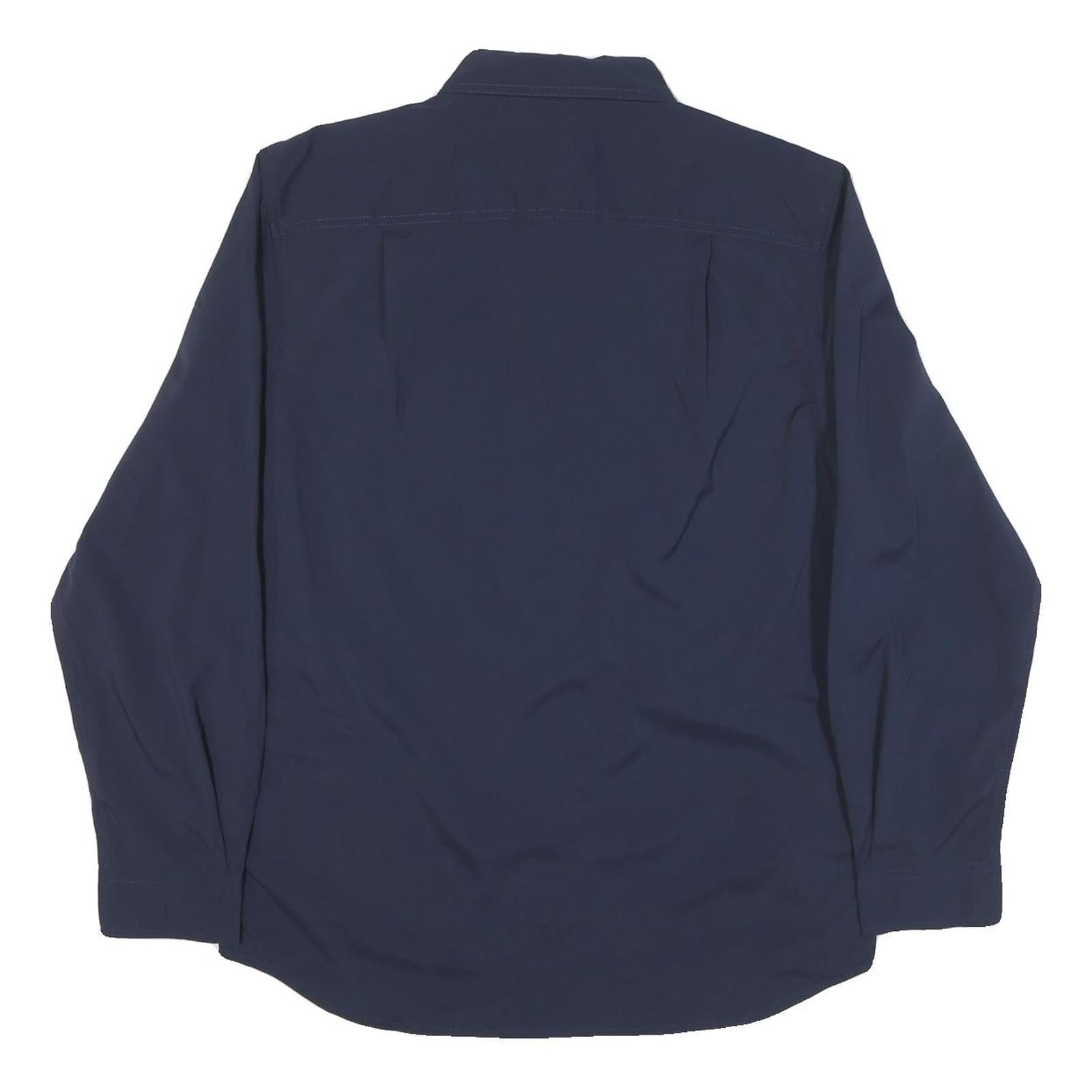 CARHARTT Mens Blue Workwear Shirt M Think Big Northwest Logo Brandon Embroidery