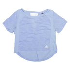 ADIDAS Womens T-Shirt Blue S