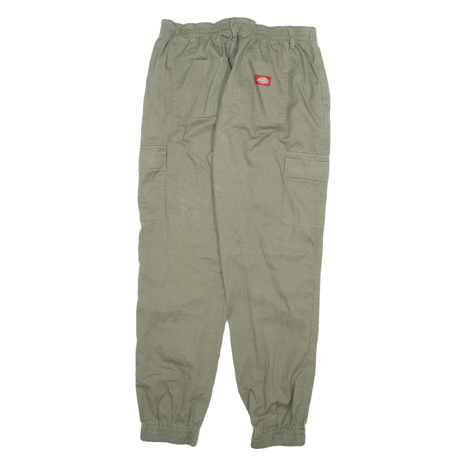 DICKIES Mens Cotton Blend Relaxed Cargo Trousers Green W28 L29 Casual Workwear