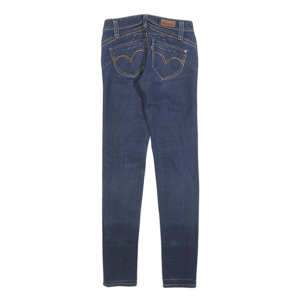 LEVI'S Womens Jeans Blue Slim Skinny Denim Medium W25 L32 Stretch Zip Fly