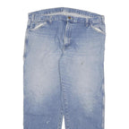 DICKIES Mens Jeans Blue Regular Straight Denim Medium W40 L32 Workwear Zip