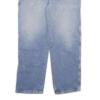 DICKIES Mens Jeans Blue Regular Straight Denim Medium W40 L32 Workwear Zip