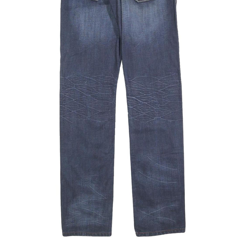 LEVI'S 511 Skinny Mens Jeans Blue Slim Denim Medium W32 L34 Stretch Zip