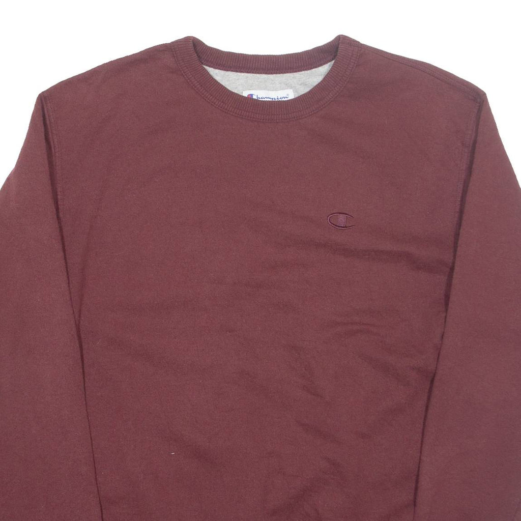 CHAMPION Mens Sweatshirt Maroon M