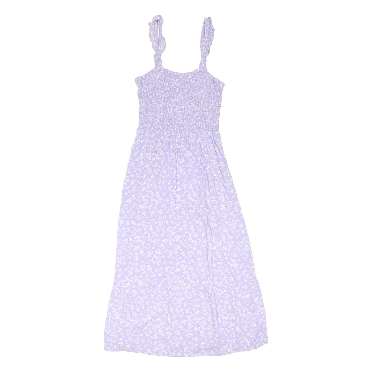 NEW LOOK Girls Lilac & White Floral Sleeveless Cotton Blend Maxi Dress 14Y