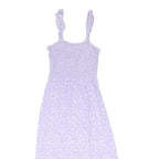 NEW LOOK Girls Lilac & White Floral Sleeveless Cotton Blend Maxi Dress 14Y