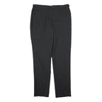 REISS Mens Wool Black Pinstripe Regular Fit Straight Trousers W32 L30 Smart