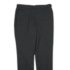 REISS Mens Wool Black Pinstripe Regular Fit Straight Trousers W32 L30 Smart