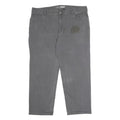 CARHARTT Mens Cotton Blend Relaxed Fit Grey Workwear Trousers W42 L30 Zip Pocket