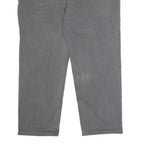 CARHARTT Mens Cotton Blend Relaxed Fit Grey Workwear Trousers W42 L30 Zip Pocket