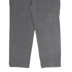 CARHARTT Mens Cotton Blend Relaxed Fit Grey Workwear Trousers W42 L30 Zip Pocket