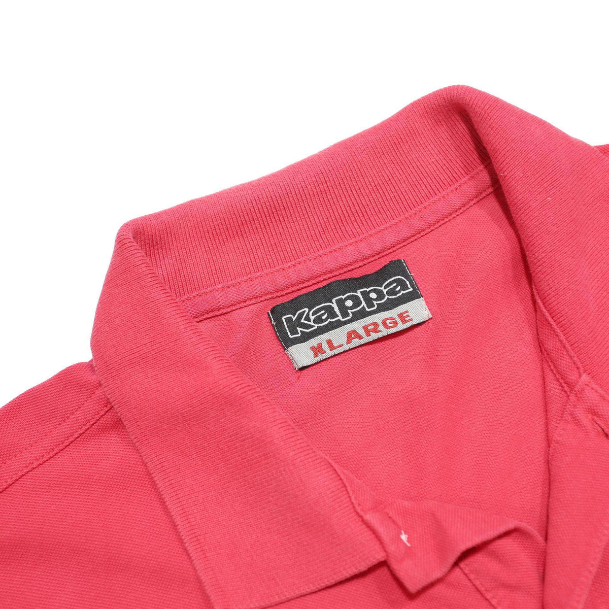 KAPPA Mens Pink Short Sleeve Plain Polo Shirt XL Cotton Casual