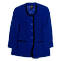 KLEIN PARIS Womens Jacket Blue Wool UK 12