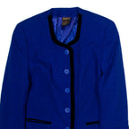 KLEIN PARIS Womens Jacket Blue Wool UK 12
