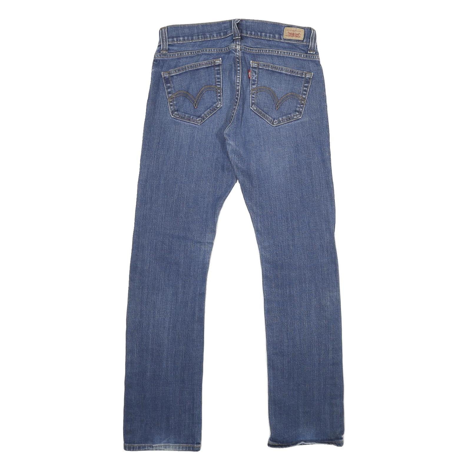 LEVI'S 504 Womens Relaxed Straight Denim Medium W28 L32 Classic Cotton Blend